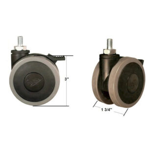 Drive Locking Caster, Twin 3"