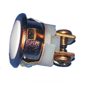 Push-Button Switch, Momentary, White, 5/Pkg