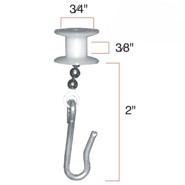 Cubical Track Curtain Hook - Image 2