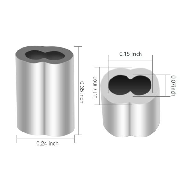 1/16" Crimp Connector, 10/Pk. - Image 2