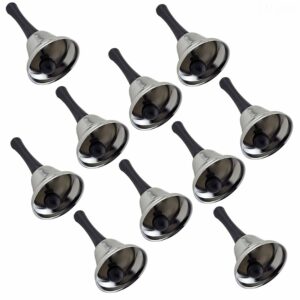 Silver Steel Tea Bell 10/Pack