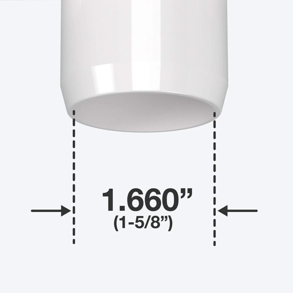 1-1/4" PVC Slip-T, 4/Pack - Image 2