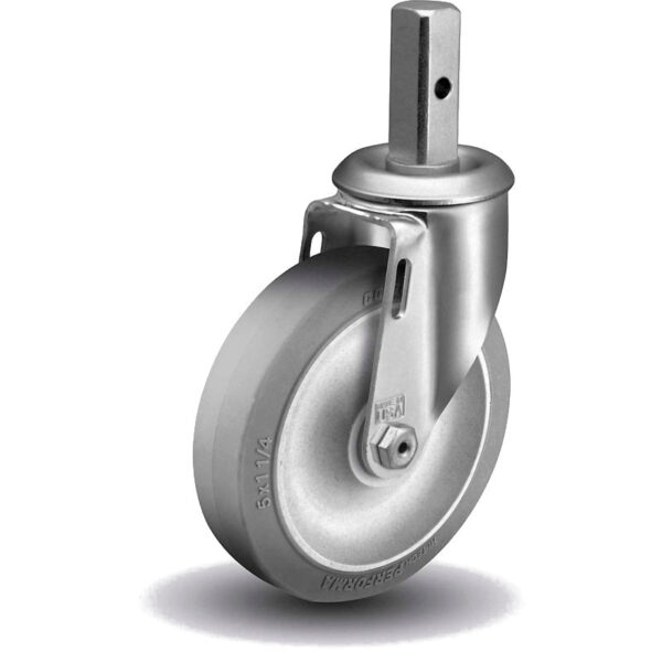 5" Swivel Caster, 7/8" Square Stem