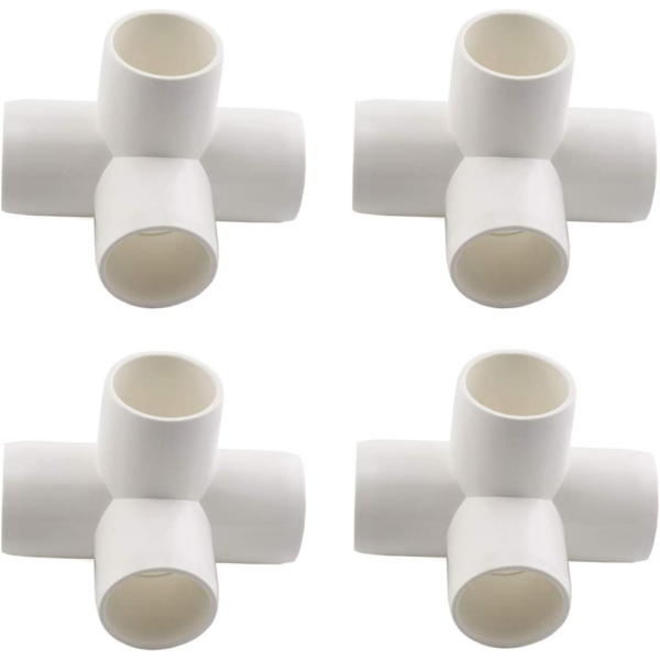 1-1/4" 4-Way PVC, 4/Pk