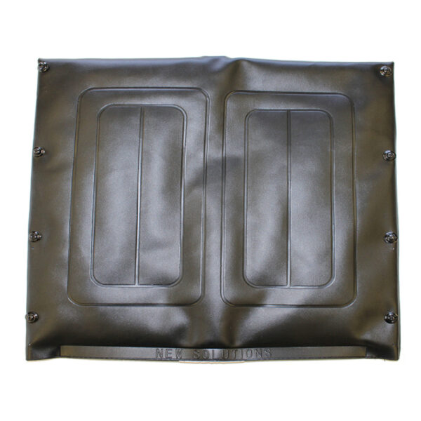 20W Universal Back, Embossed, Black