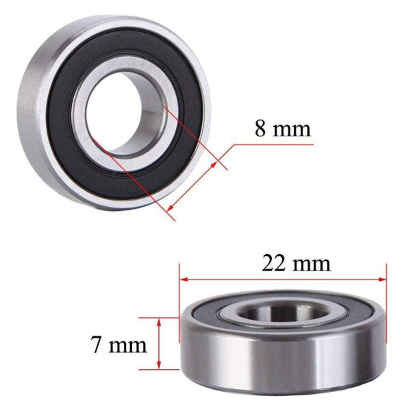 8mm Caster Bearing, 10/Pack - Image 2