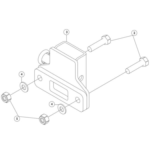 Invacare 6640 Rail Receivers