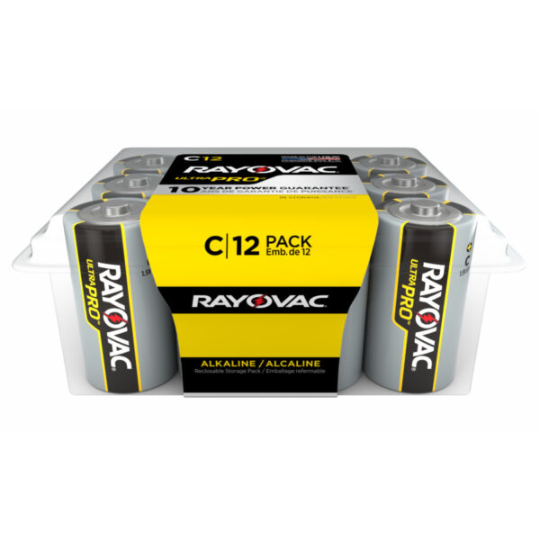 C-Cell Alkaline Batteries, 12 Pack
