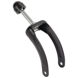 SS Recliner Caster Fork, Raised Cap