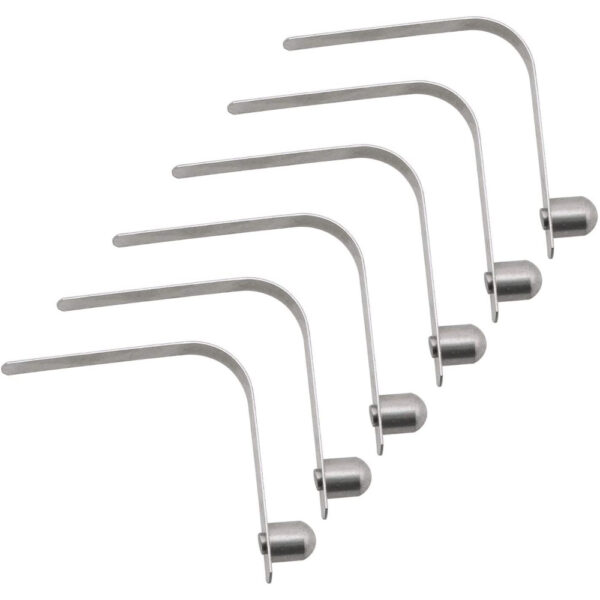 Stainless Steel Clips, 6/Pack