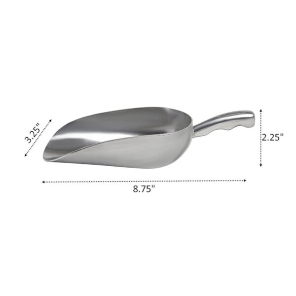 Cast Aluminum Ice Scoop, 12 oz - Image 2