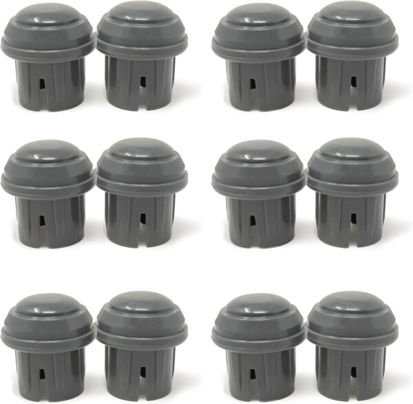 Walker Glide Tips, 1" ID Legs, 12/Pack