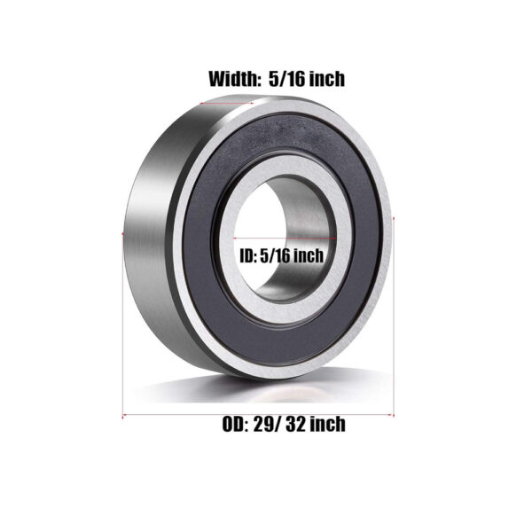5/16" ID Sealed Caster Bearings, 10/Pack - Image 2