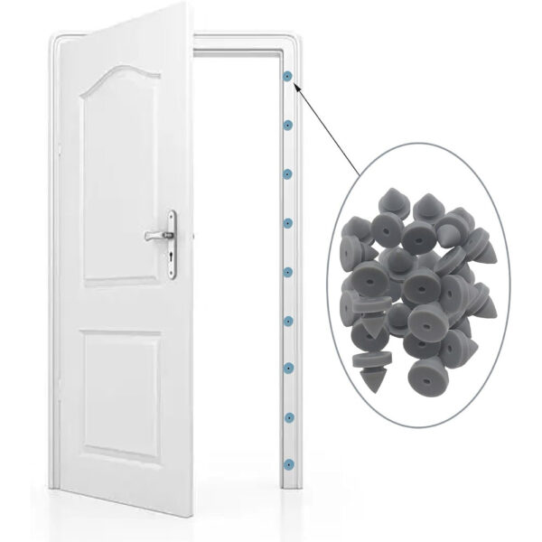 Rubber Door Silencer, 100/Pack