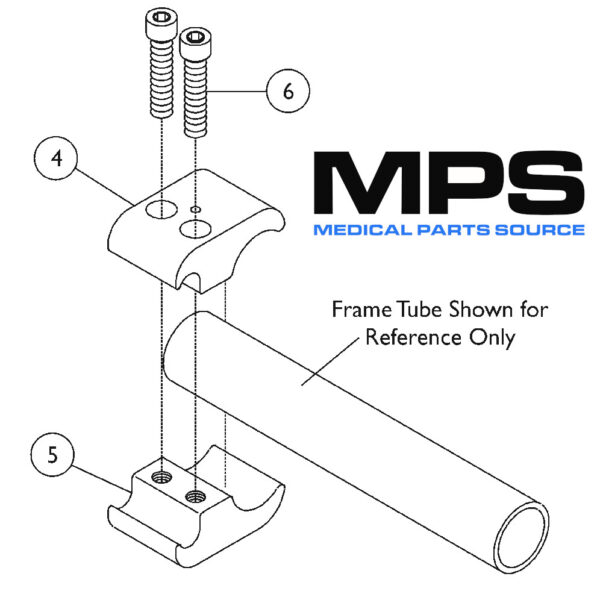 High Mount 7/8" Tube Hardware - Image 2