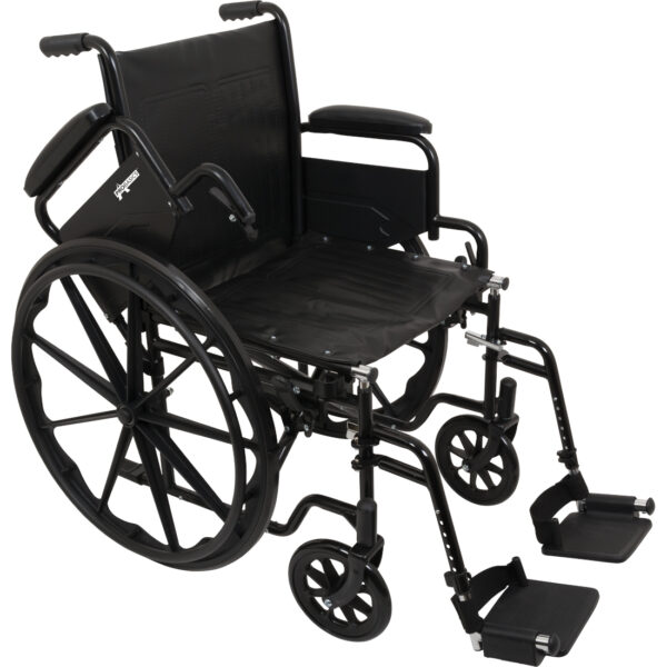 Wheelchair, 20" x 16", Flip-Desk Arms, Footrests