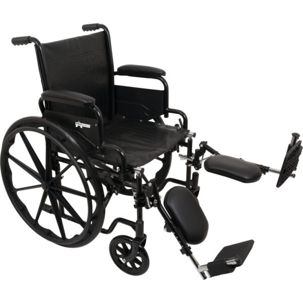 Wheelchair, 20" x 16", Flip-Desk Arms, Legrests