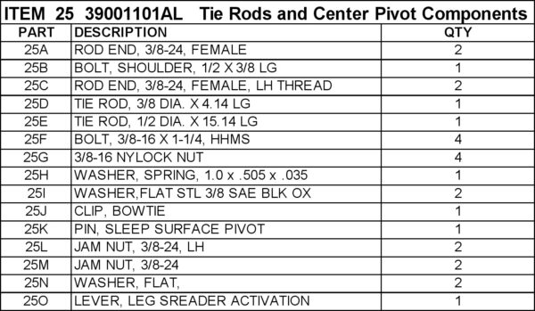 HPL700 Tie Rod Kit - Image 2