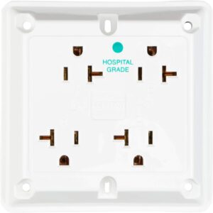 Hospital Grade, 4-In-1 Receptacle, 20A, White