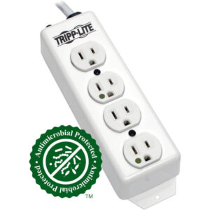 Hospital Grade Power Strip, 4 Outlets, UL1363