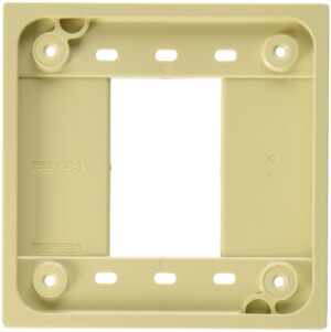 Hubbell 4-PLEX Box, 2-Gangs, Ivory