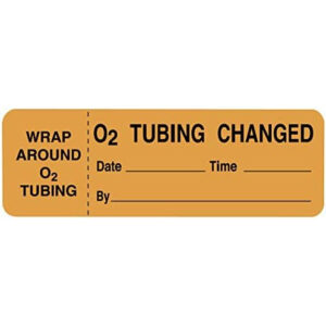 Oxygen Therapy/Treatment Labels, 3 x 1"