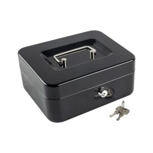 Personal Lock Box W/Keys, Black