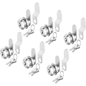 6 Pack Cabinet Locks with Keys, 5/8"