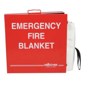 Emergency Fire Blanket w/Cabinet