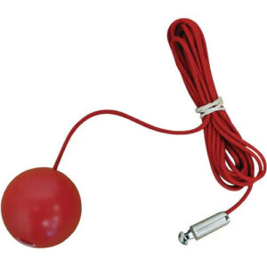 Red Nylon Pull Cord w/Connector & Red Ball